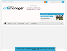 Tablet Screenshot of internationalartsmanager.com